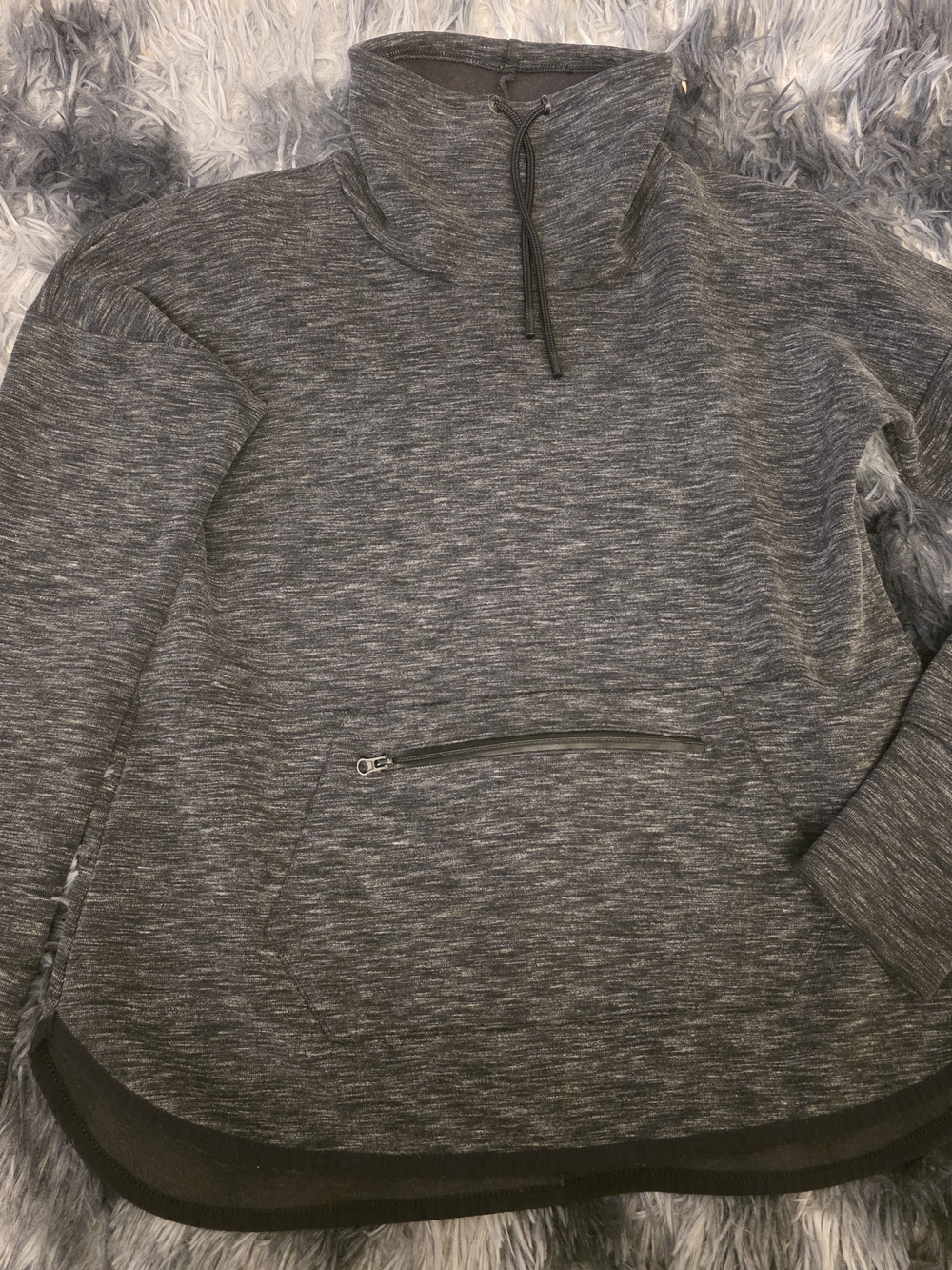 Champion Women's Dark Heather Gray Cowl Pullover Sweater